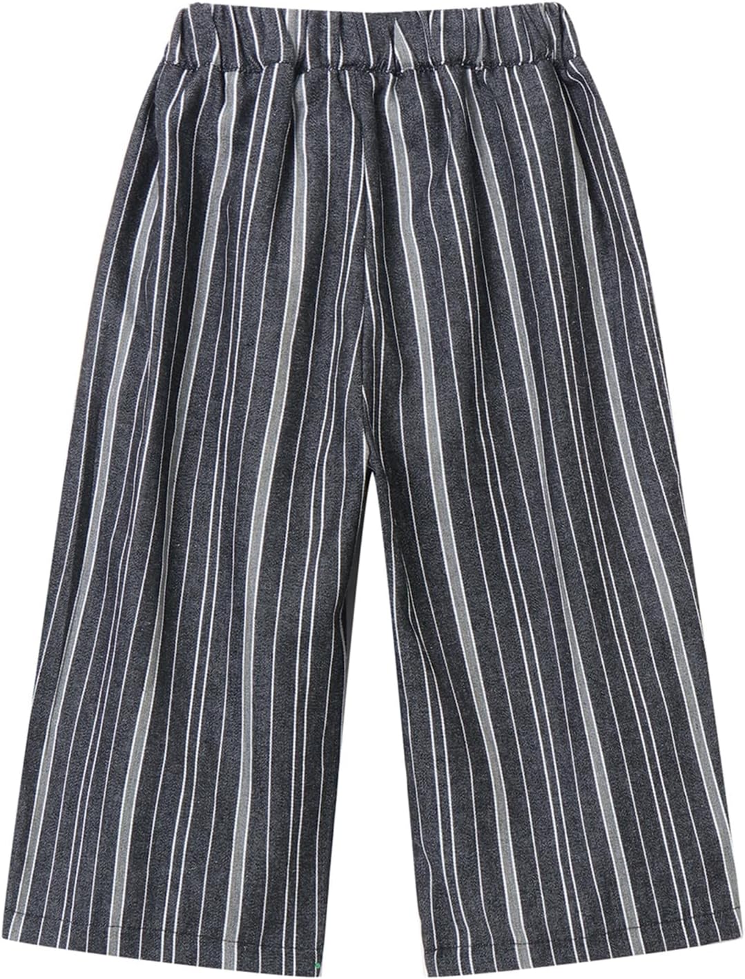 LittleSpring Boys Girls Striped Wide Leg Pants for Kids