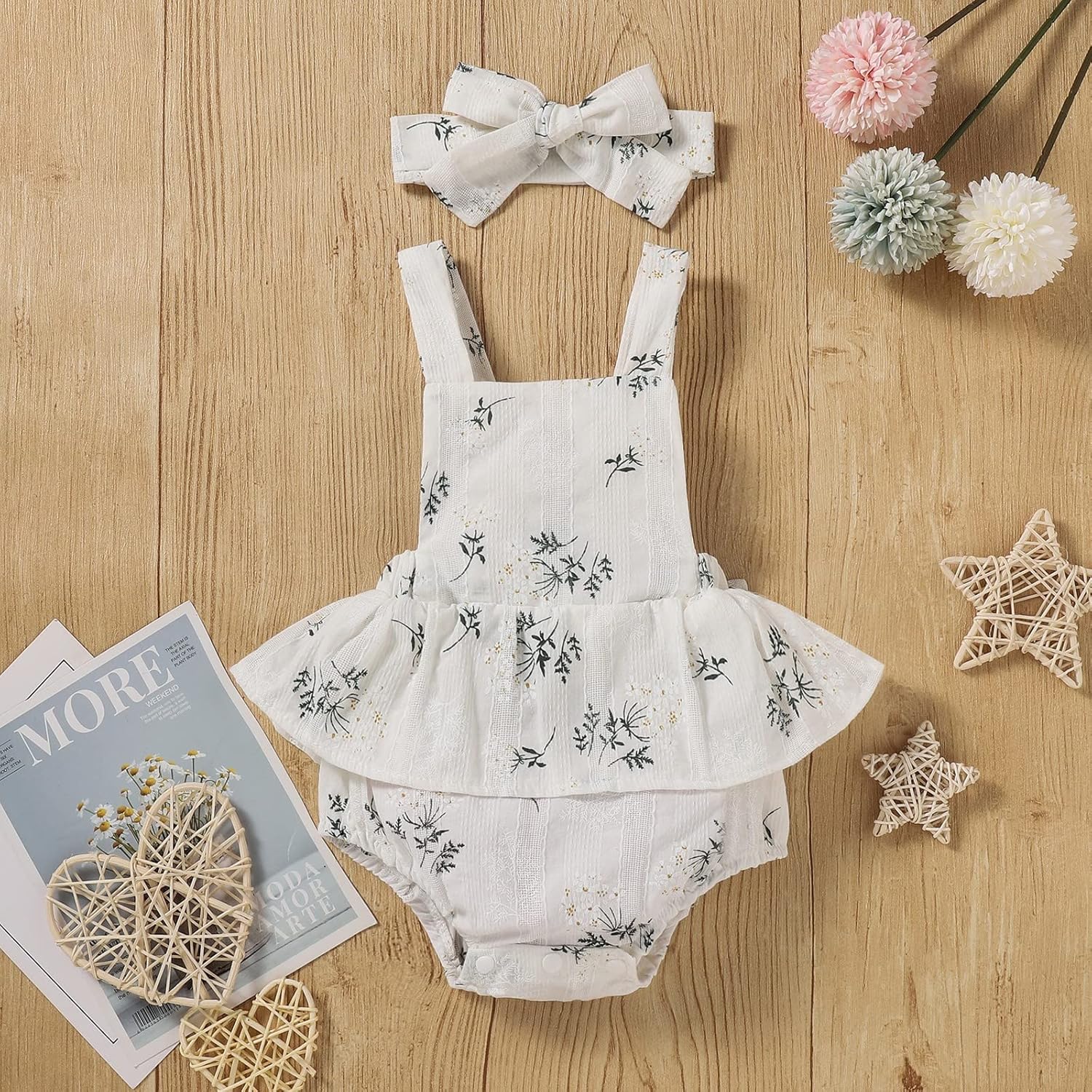 Cutie Flower-printed Newborn Essentials