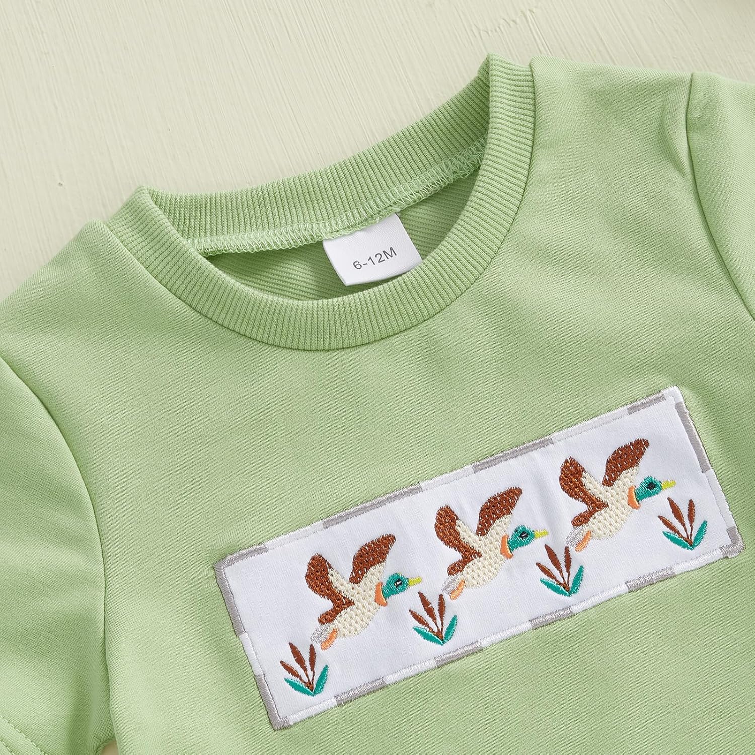 Duck Embroidered Outfit for Toddlers
