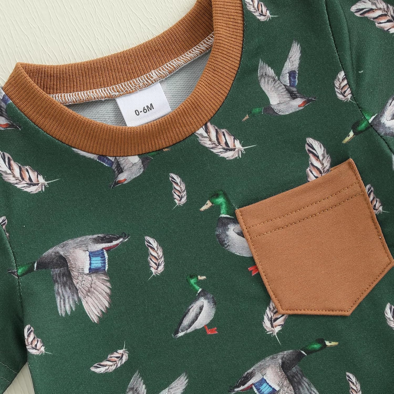 Summer Toddler Boys Duck Print Outfit Set