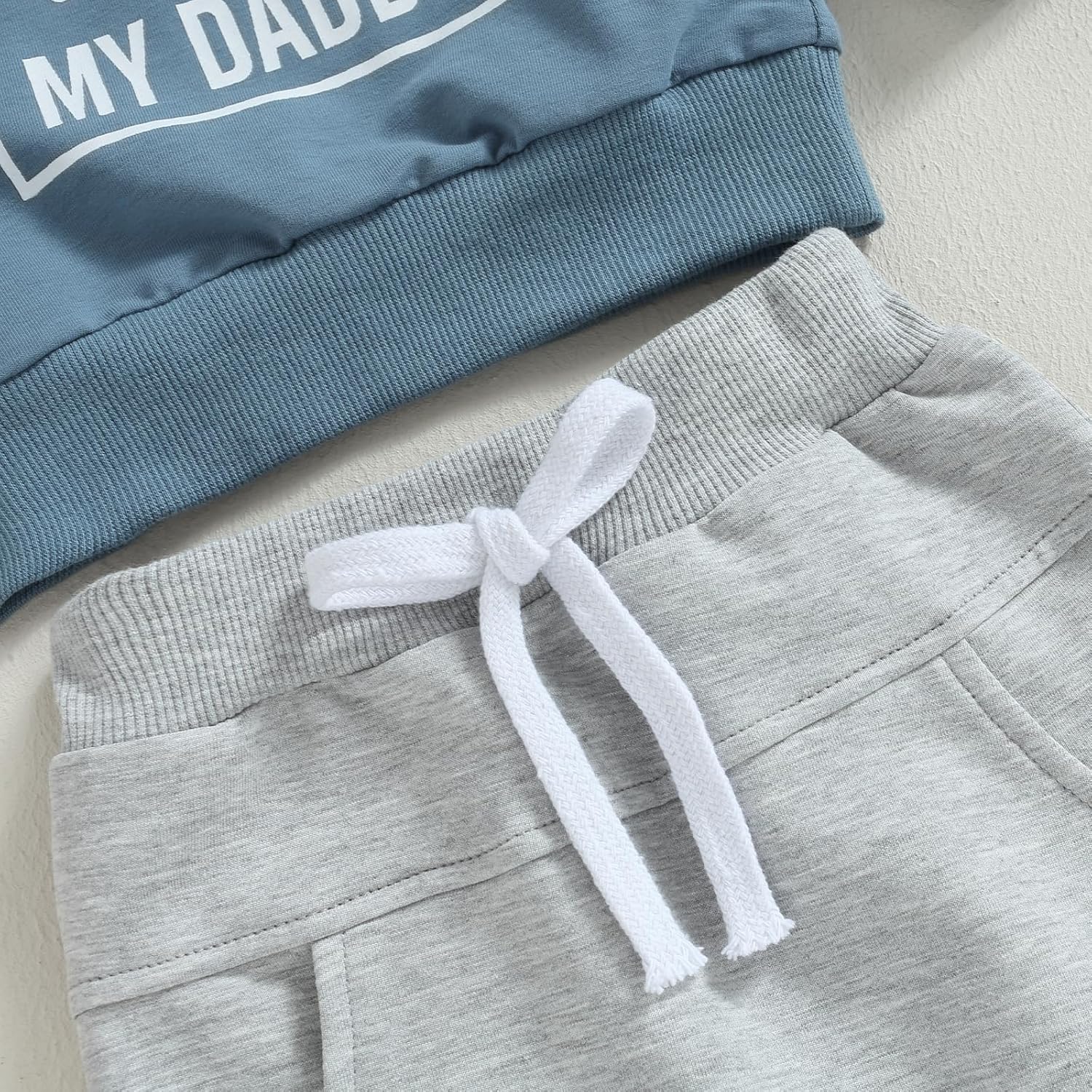Toddler Fall Clothing Set Little Dude Dad Letter Sweatsuit Toddler Boys Fall Fashion