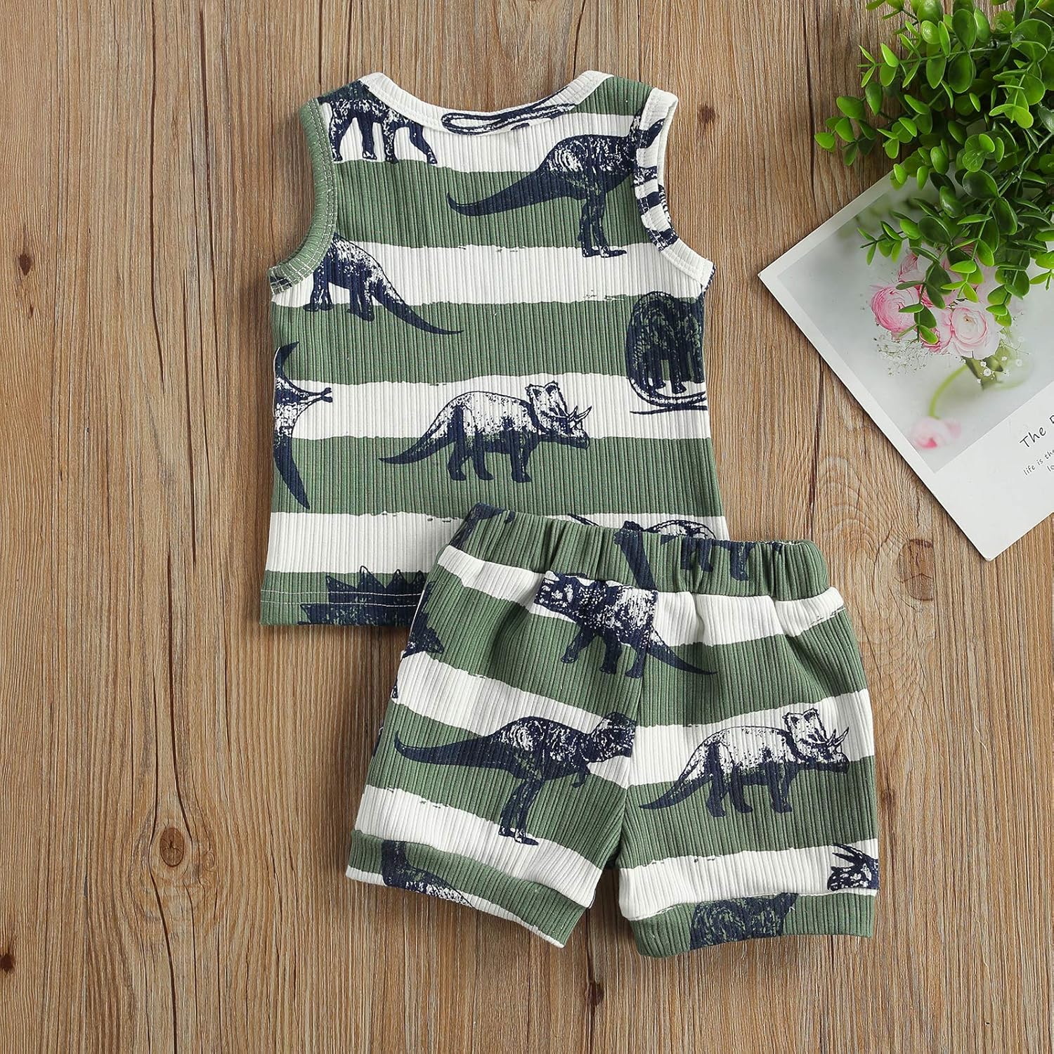Madjtlqy Toddler Boy Summer dedeman Set