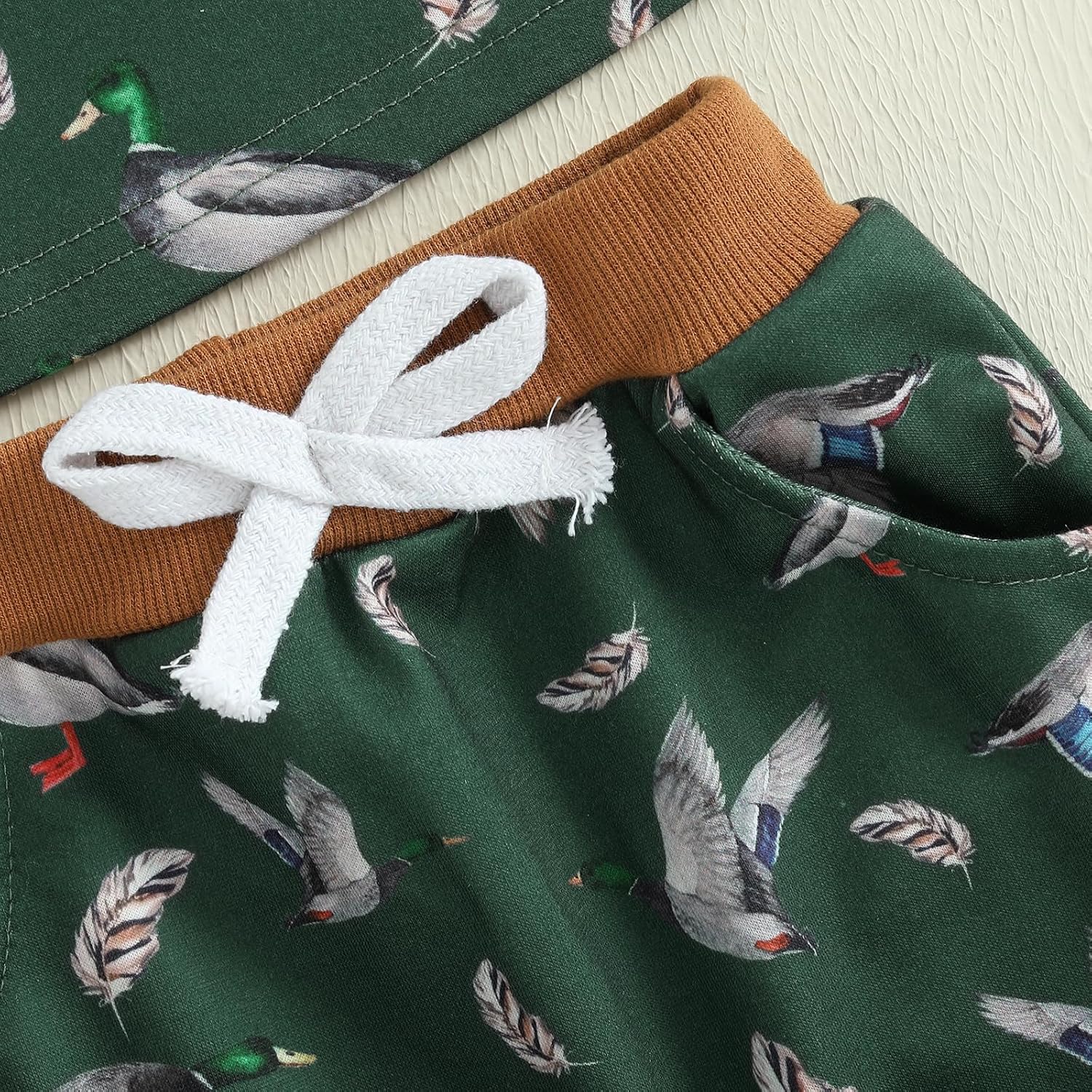 Summer Toddler Boys Duck Print Outfit Set